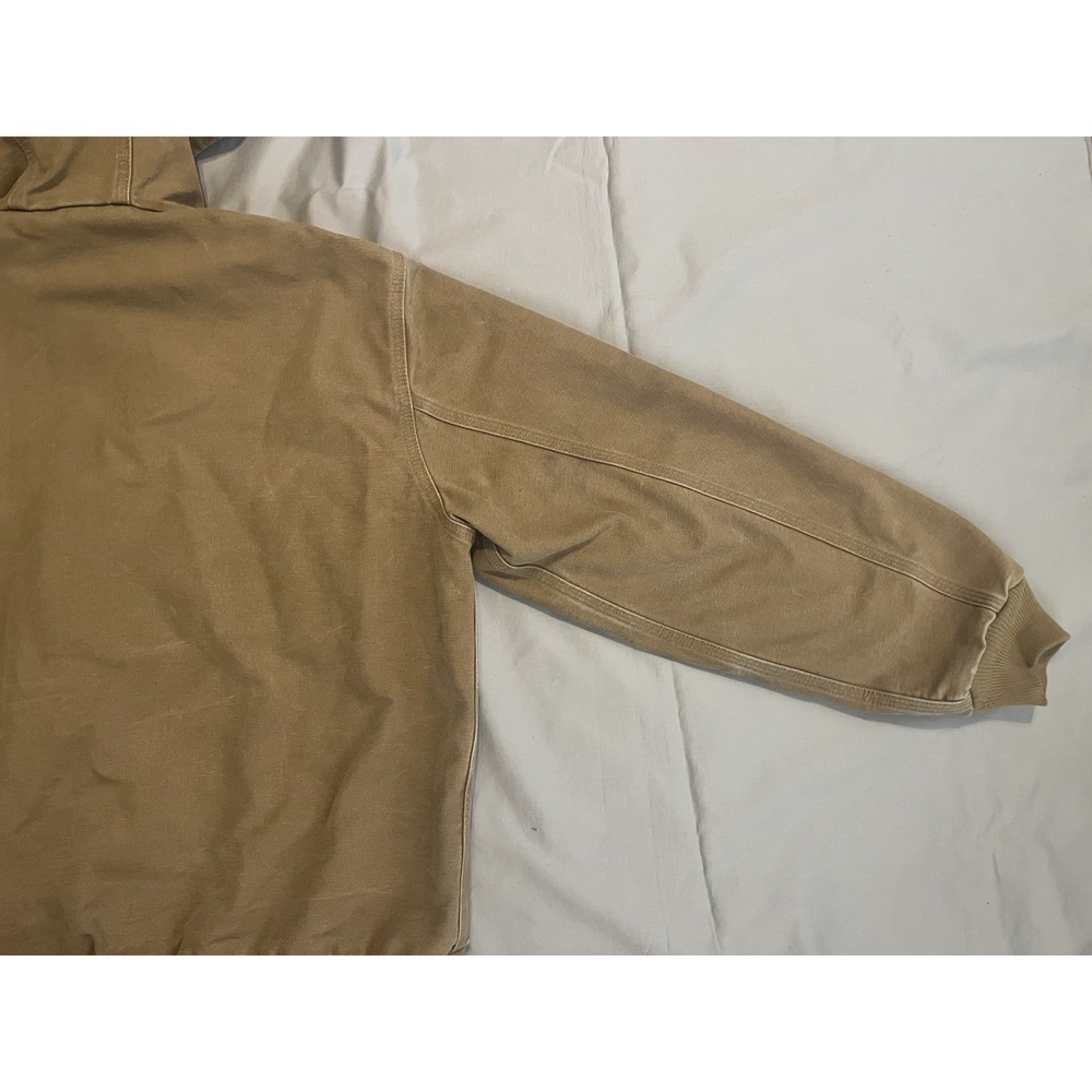Carhartt Jacket Henkles & McCoy J25 CML Hooded Coat Tan Work Wear Distressed L - Picture 16 of 16